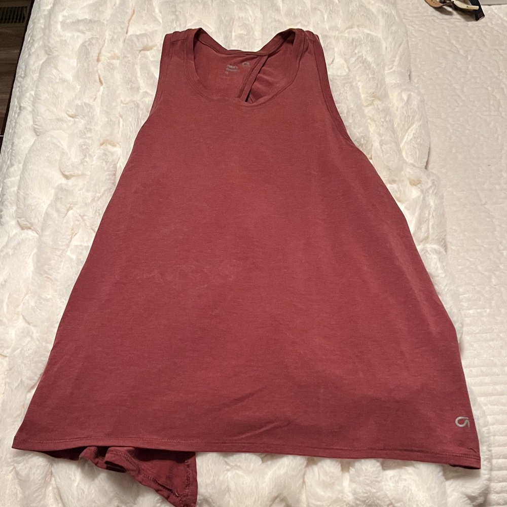 Women's Sleeveless Top - Rust Red